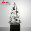 Luminous Glass Christmas Tree set Ins Decorate Light